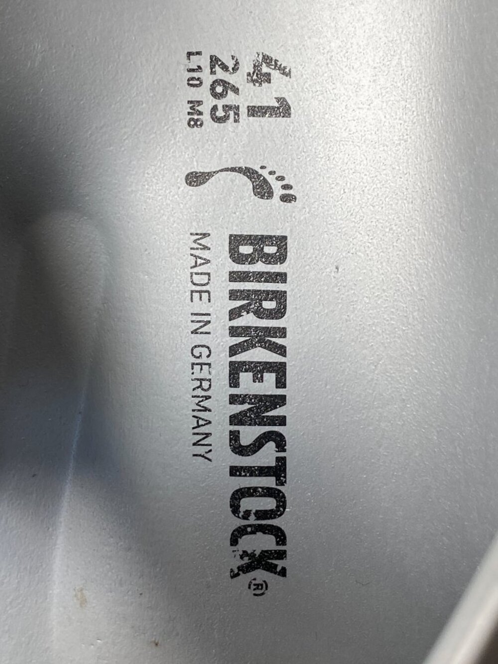 Birkenstock Arizona Essentials EVA Sandal Silver Waterproof Two Strap Outdoor-41 - Picture 9 of 12